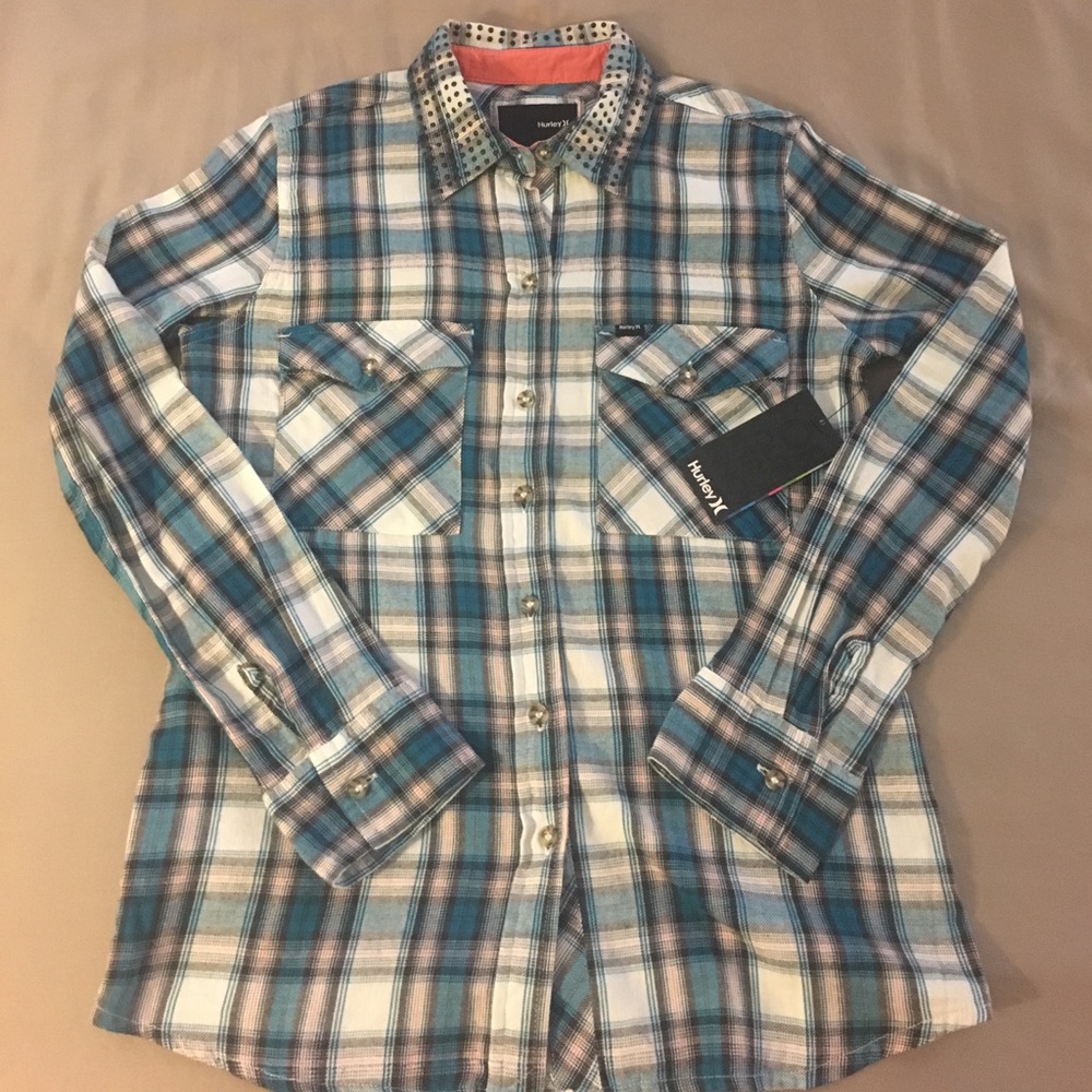 Hurley Plaid Wilson Plaid Button Down Shirt